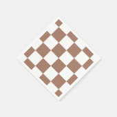 Prüfmuster in Weiß und Mocha Mousse Serviette (Ecke)