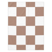 Prüfmuster in Weiß und Mocha Mousse Tischdecke (Vorderseite)