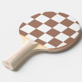 Prüfmuster in Weiß und Mocha Mousse Tischtennis Schläger (Vorderseite)