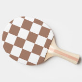 Prüfmuster in Weiß und Mocha Mousse Tischtennis Schläger (Seitenansicht)
