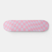 Prüfmuster Lilac Pink Karo Checkerboard Skateboard (Horizontal)