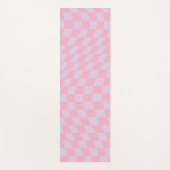 Prüfmuster Lilac Pink Karo Checkerboard Yogamatte (Vorderseite)