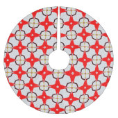 Prüfmuster Polyester Weihnachtsbaumdecke (Vorderseite)