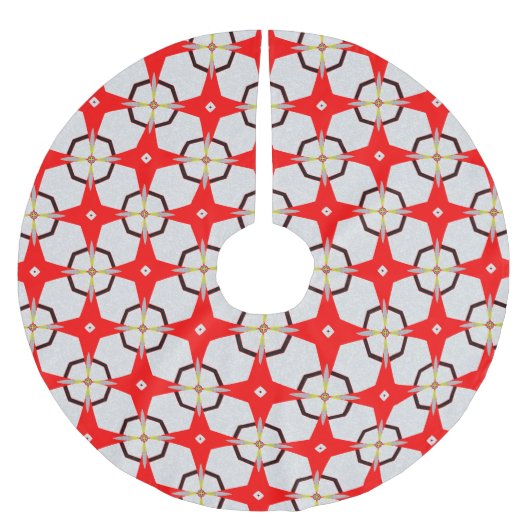 Prüfmuster Polyester Weihnachtsbaumdecke (Vorderseite)