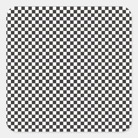 Prüfmuster Quadratischer Aufkleber (Vorderseite)