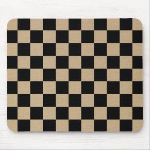 Prüfmuster, Rastermuster, schwarze Quadrate Mousepad