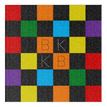 Prüfmuster Stilvolle Regenbogen LGBTQ Monogram