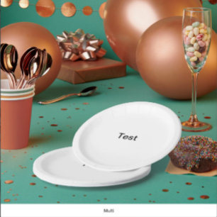 Prüfpapierplatte Pappteller