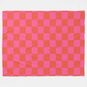 Prüfpappe Prüfmuster in Rosa und Orange Fleecedecke (Vorderseite (Horizontal))