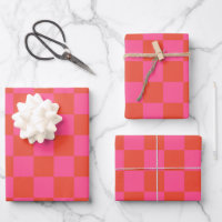 Prüfpappe Prüfmuster in Rosa und Orange
