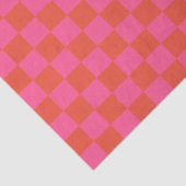 Prüfpappe Prüfmuster in Rosa und Orange Seidenpapier (Ausschnitt)