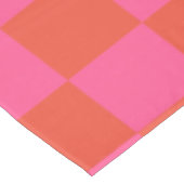 Prüfpappe Prüfmuster in Rosa und Orange Tischdecke (Schrägansicht)