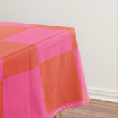 Prüfpappe Prüfmuster in Rosa und Orange Tischdecke (Beispiel)