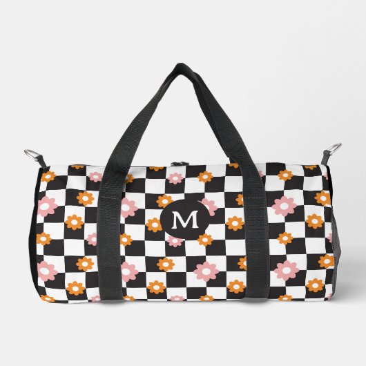 Prüfplatinenmuster für die Retro-Monogramm-Daisy-B Duffle Bag (Vorderseite)