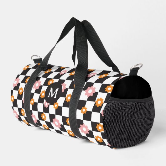Prüfplatinenmuster für die Retro-Monogramm-Daisy-B Duffle Bag (Rechte Ecke)