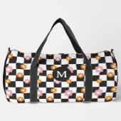 Prüfplatinenmuster für die Retro-Monogramm-Daisy-B Duffle Bag (Vorderseite)