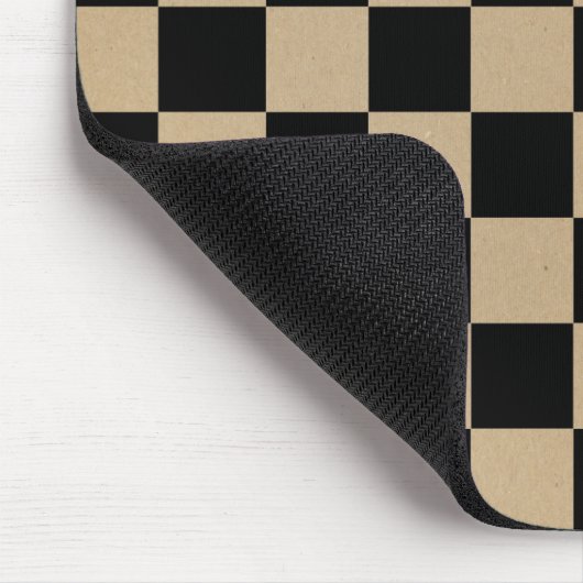 Prüfplatinenmuster, Rastermuster, schwarze Quadrat Mousepad (Ecke)