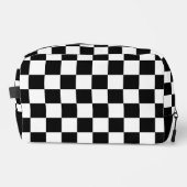 Prüfquadrat Schwarz-Weiß-Geometrie Waschbeutel (Vorderseite)