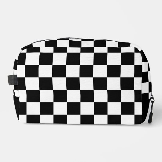 Prüfquadrat Schwarz-Weiß-Geometrie Waschbeutel (Vorderseite)