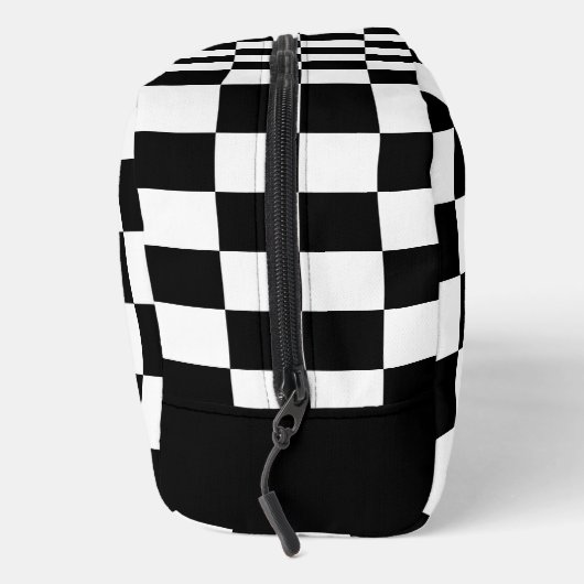 Prüfquadrat Schwarz-Weiß-Geometrie Waschbeutel (Rechts)