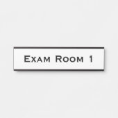 Prüfraumschild für Ärzte Türschild (Vorderseite )