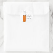 Prüfrohr Runder Aufkleber (Tasche)