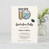 Prüfrohr und Abschluss Einladung (Stehend Vorderseite)