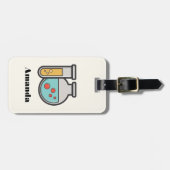 Prüfrohr und Beaker für die Chemie Gepäckanhänger (Vorderseite horizontal)