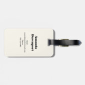 Prüfrohr und Beaker für die Chemie Gepäckanhänger (Rückseite horizontal)