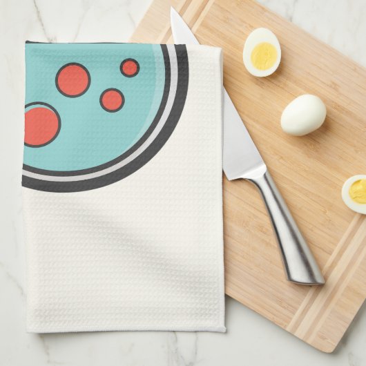 Prüfrohr und Beaker für die Chemie Geschirrtuch (Viertel Falte)