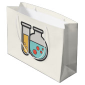 Prüfrohr und Beaker für die Chemie Große Geschenktüte (Rückseite Schrägansicht)