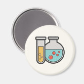 Prüfrohr und Beaker für die Chemie Magnet (Vorderseite/Rückseite)