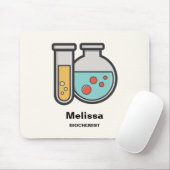 Prüfrohr und Beaker für die Chemie Mousepad (Mit Mouse)