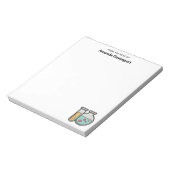 Prüfrohr und Beaker für die Chemie Notizblock (Rotiert)