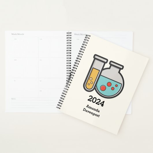 Prüfrohr und Beaker für die Chemie Planer (Anzeige)