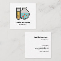 Prüfrohr und Beaker für die Chemie