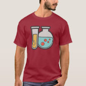 Prüfrohr und Beaker für die Chemie T-Shirt (Vorderseite)