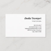 Prüfrohr und Beaker für die Chemie Visitenkarte (Rückseite)