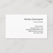 Prüfrohr und Beaker für die Chemie Visitenkarte (Rückseite)