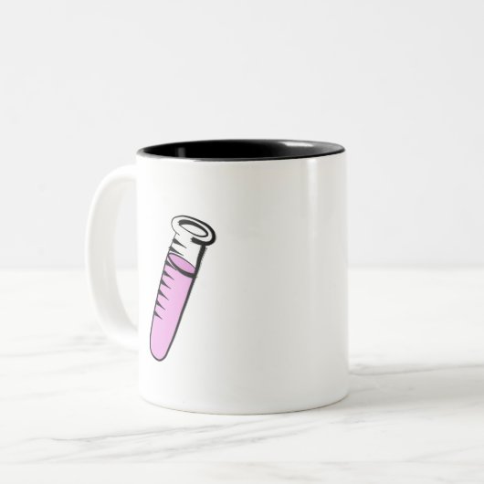 Prüfrohr Zweifarbige Tasse (Vorderseite Links)