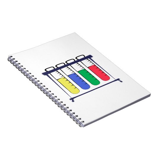 Prüfröhrchen Notizblock (Rechte Seite)