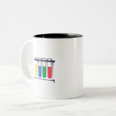 Prüfröhrchen Zweifarbige Tasse (Vorderseite Links)