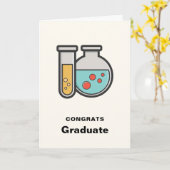 Prüfröhre und Beaker-Abschluss Karte (Gelbe Blume)