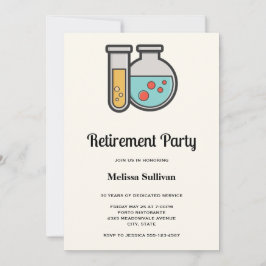 Prüfröhre und Party für das Becherruhen Einladung