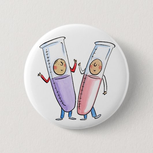 Prüfröhren Button (Vorderseite)