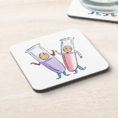 Prüfröhren Getränkeuntersetzer (Linke Seite)