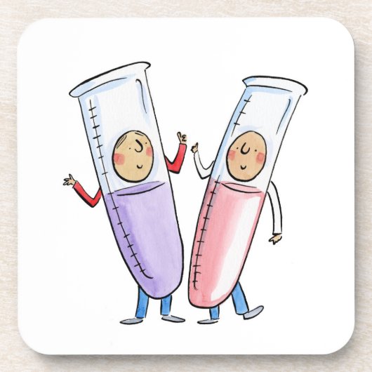 Prüfröhren Getränkeuntersetzer (Vorderseite)