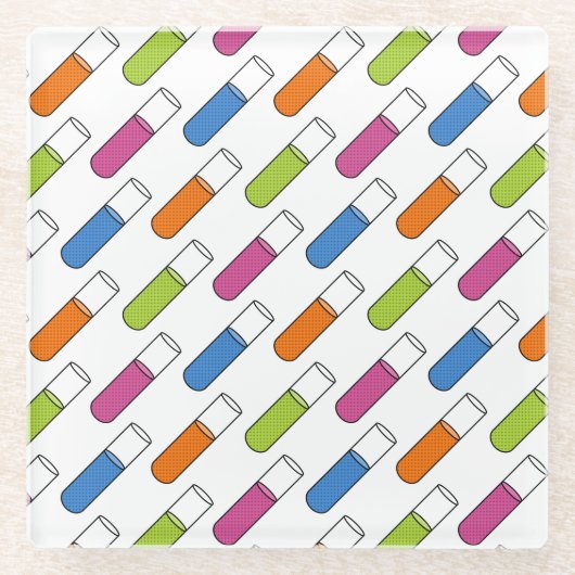 Prüfröhren Glasuntersetzer (Vorderseite)