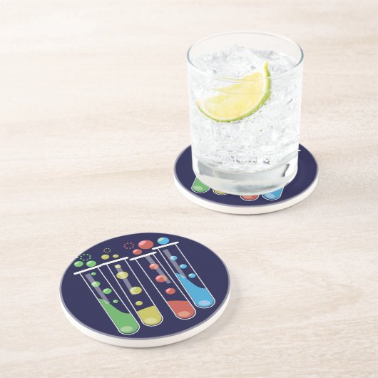 Prüfröhren Sandstein Untersetzer (Seite)