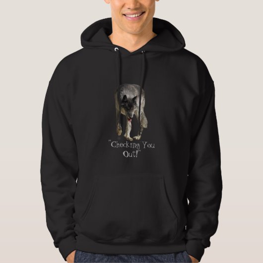 "Prüft euch!" Wolf Hoodie (Vorderseite)